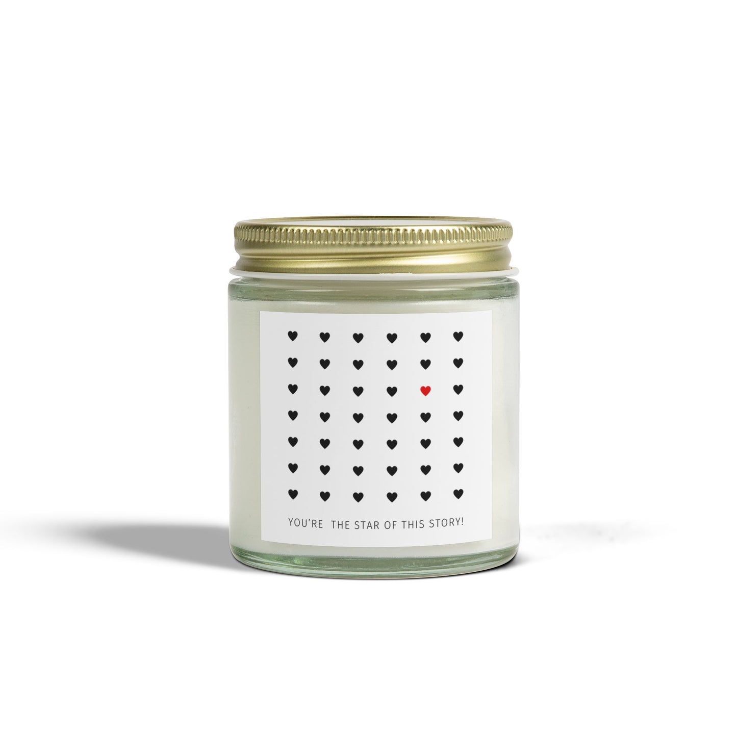 Romantic Scented Candle - "You're the Star of this Story" - Coconut Apricot Wax