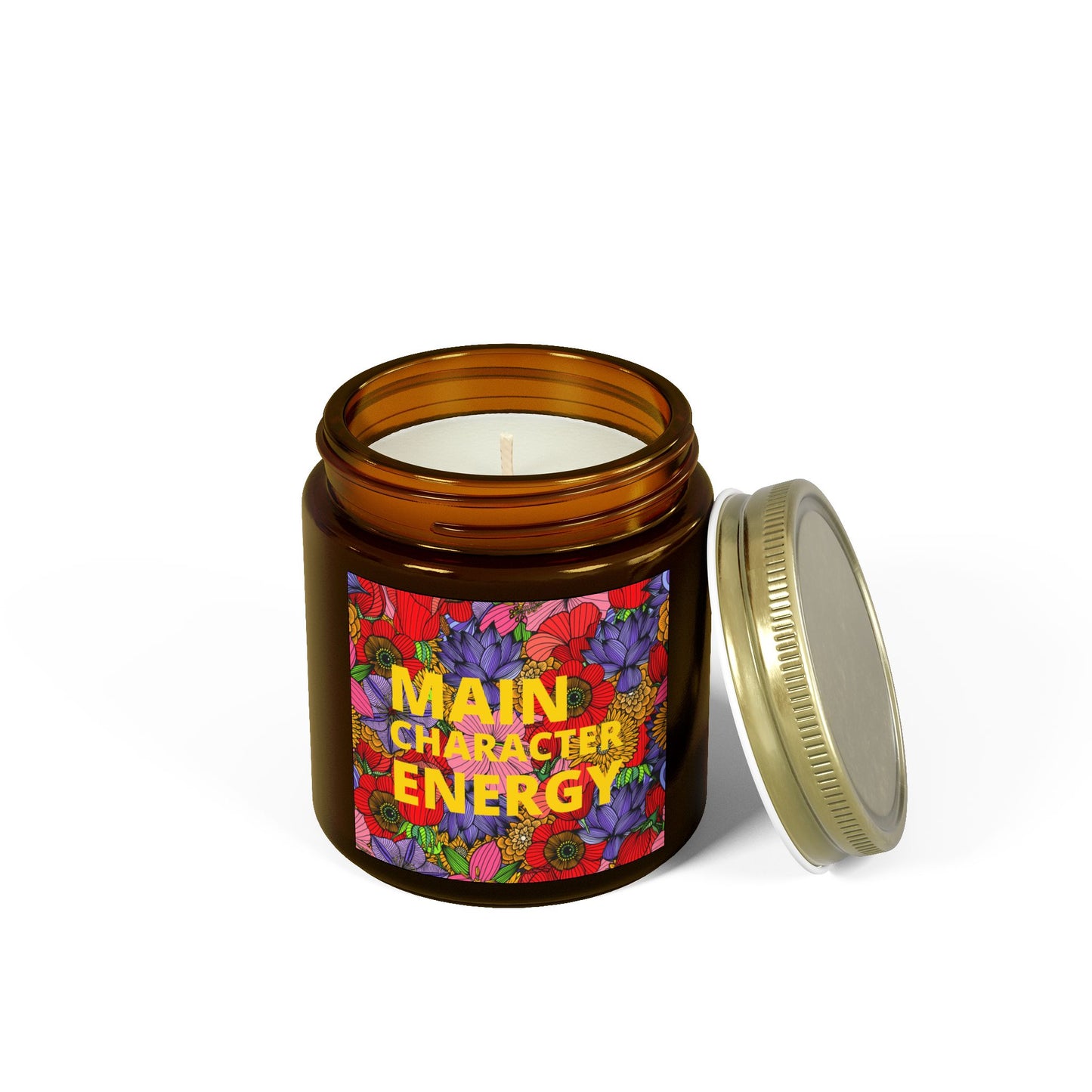 Romantic Scented Candle - "Main Character Energy" - Coconut Apricot Wax