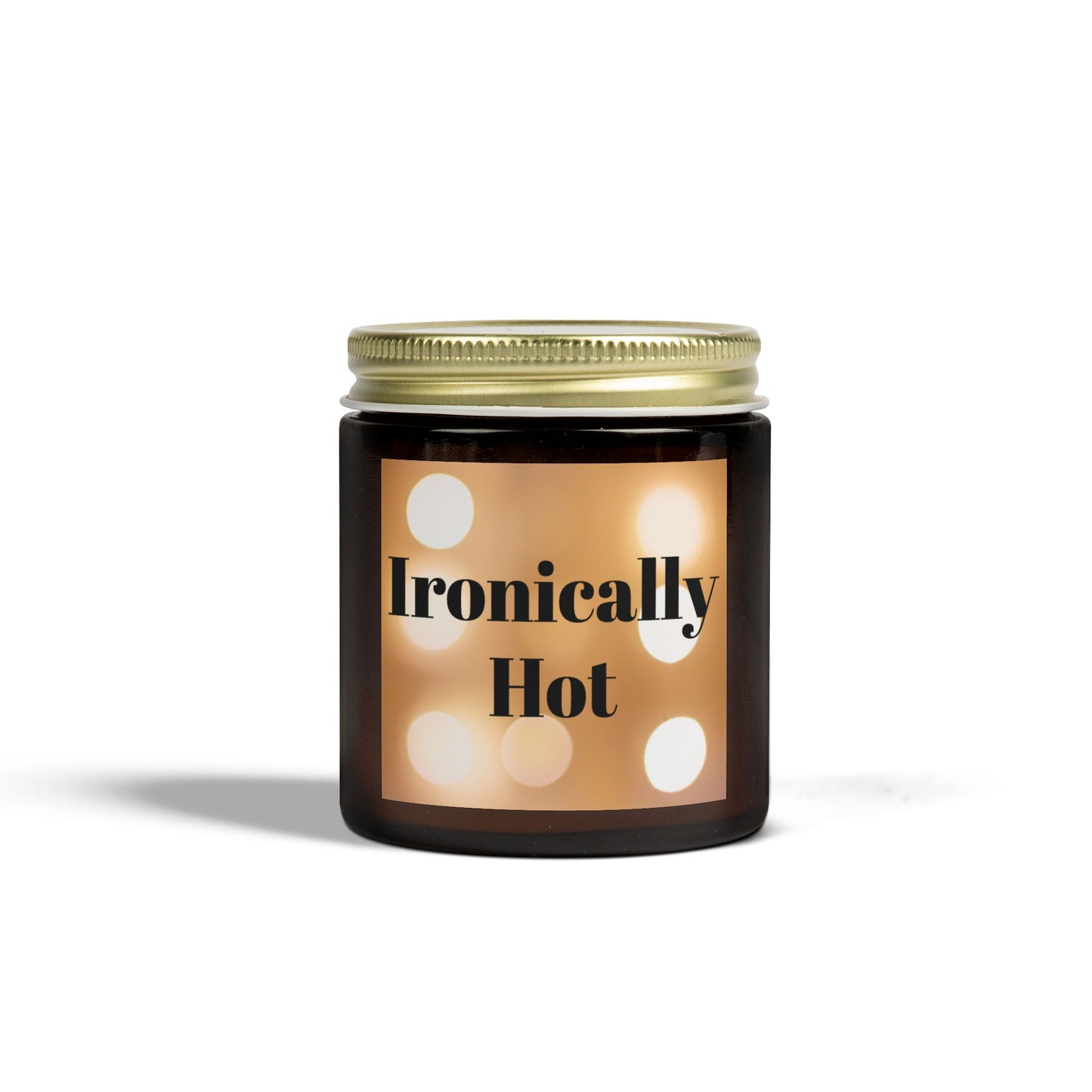 Romantic Scented Candle - "Ironically Hot" - Coconut Apricot Wax Candle Gift