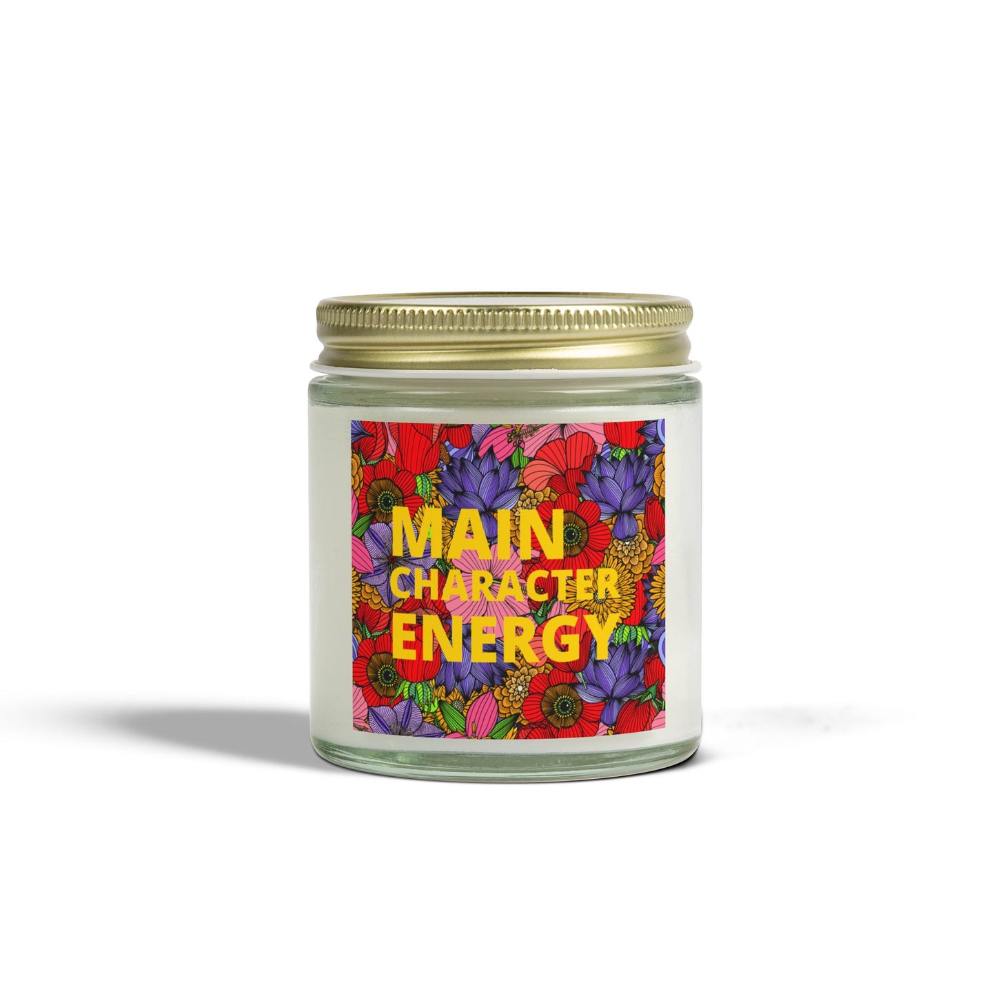 Romantic Scented Candle - "Main Character Energy" - Coconut Apricot Wax