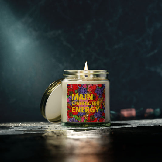 Romantic Scented Candle - "Main Character Energy" - Coconut Apricot Wax