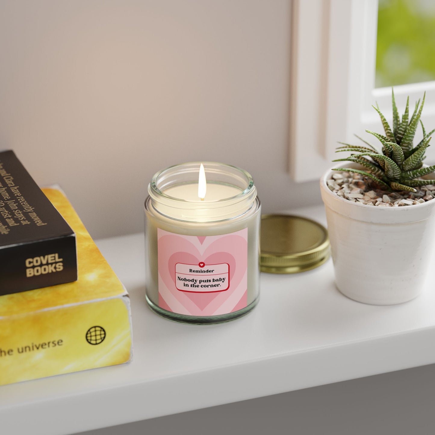 Romantic Scented Candle - "Nobody Puts Baby in the Corner" - Coconut Apricot Wax