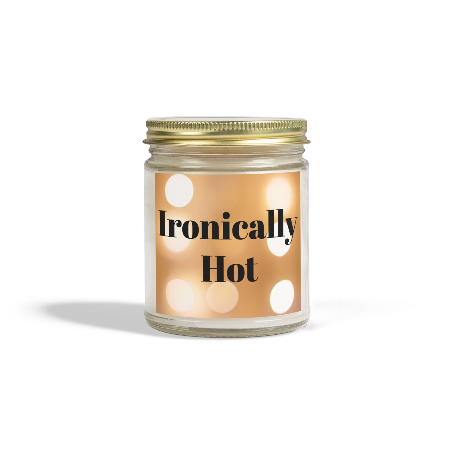 Romantic Scented Candle - "Ironically Hot" - Coconut Apricot Wax Candle Gift