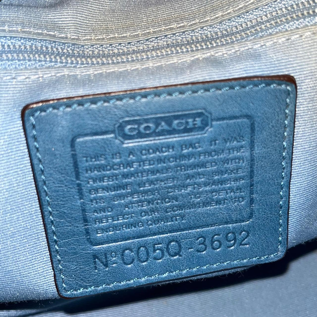 Vintage coach purse online serial numbers